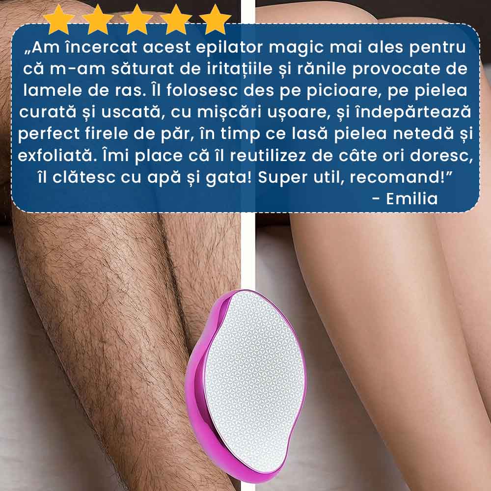 GlowEpil – Epilatorul Magic pentru Piele Netedă fără Tăieturi