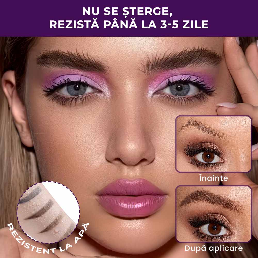 MagiBrow Luxe – Gel Semi-Permanent pentru Sprâncene cu Aspect Natural