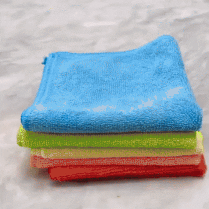 Set 4 Lavete din Microfibră Multicolore