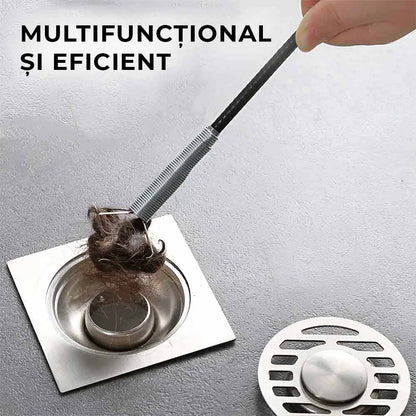 1+1 GRATIS: ȘerpiClean - Șarpe de Desfundare Scurgeri cu Gheare Retractabile