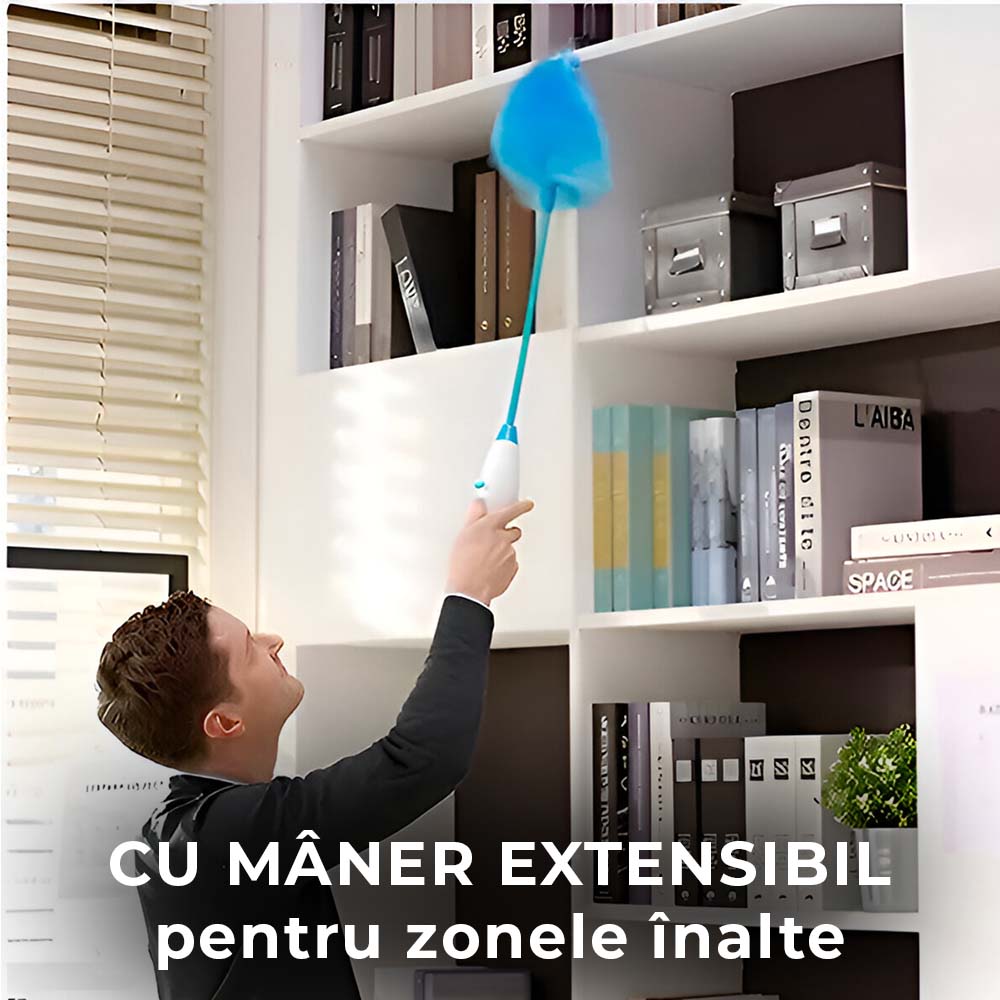 Perie Electrică Rotativă 360° pentru Curățarea Prafului