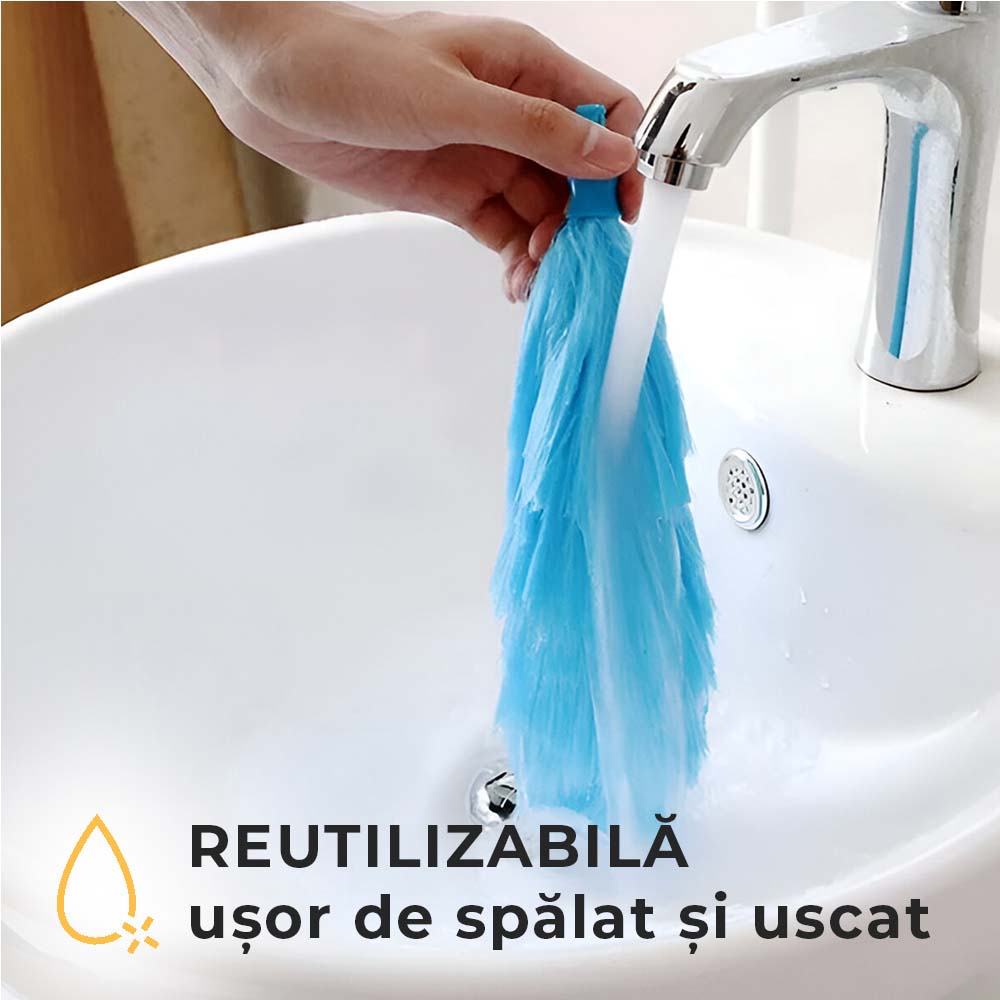 Perie Electrică Rotativă 360° pentru Curățarea Prafului