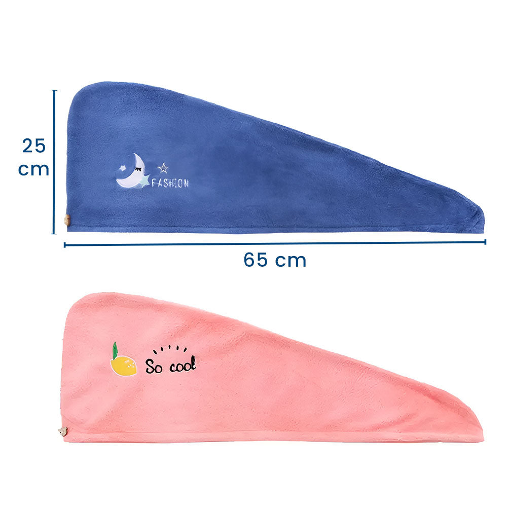 ProsoMagic - Set 2 Prosoape pentru Uscarea Rapidă a Părului (Roz și Albastru)