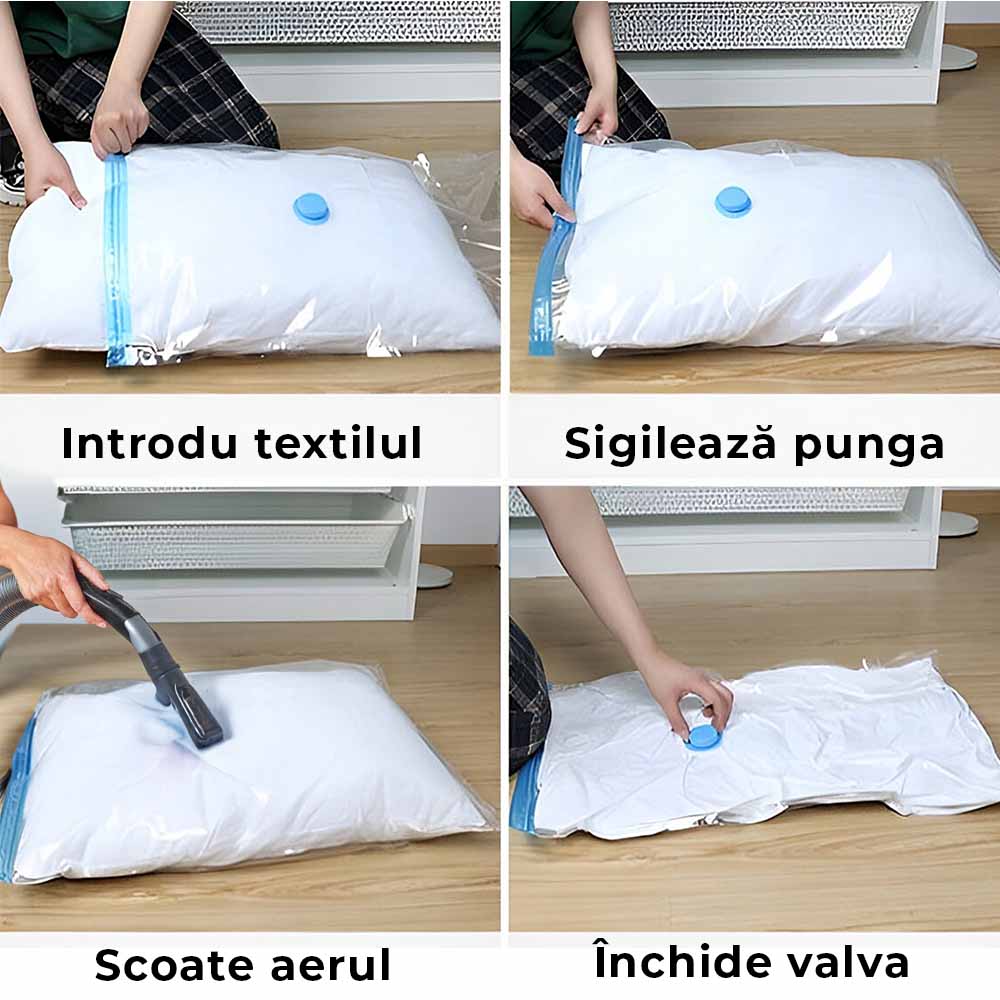OFERTĂ 7+7 Set 7 Saci de Vidat pentru Depozitare
