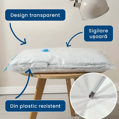 PackVac - Set 7 Saci de Vidat pentru Depozitare