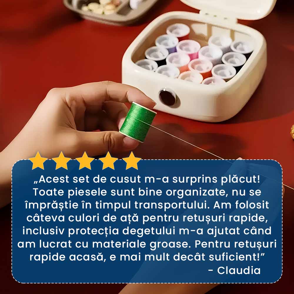 CroiBox - Trusă Completă de Unelte pentru Cusut (40 Piese)