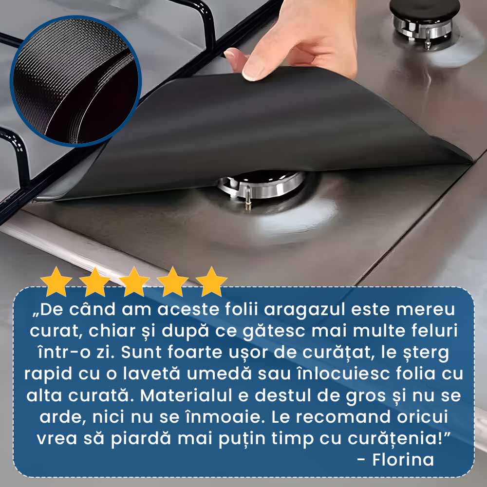AraGuard Pro – Protecții Termorezistente pentru Aragaz (Set 4 Bucăți)
