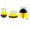 TurboClean - Set Perii pentru Curățare și Lustruit cu Bormașina (3 piese)