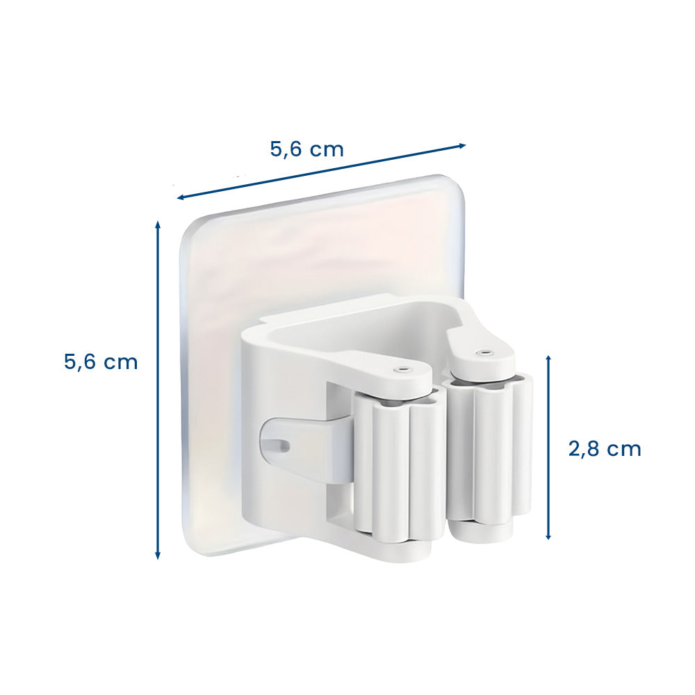 OrgaMop Pro – Suport Autoadeziv pentru Mopuri și Mături (Set de 3)