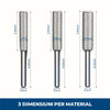 Drujbix Pro – Set Complet 9 Capete pentru Ascuțit Drujba (3 dimensiuni x 3 materiale)