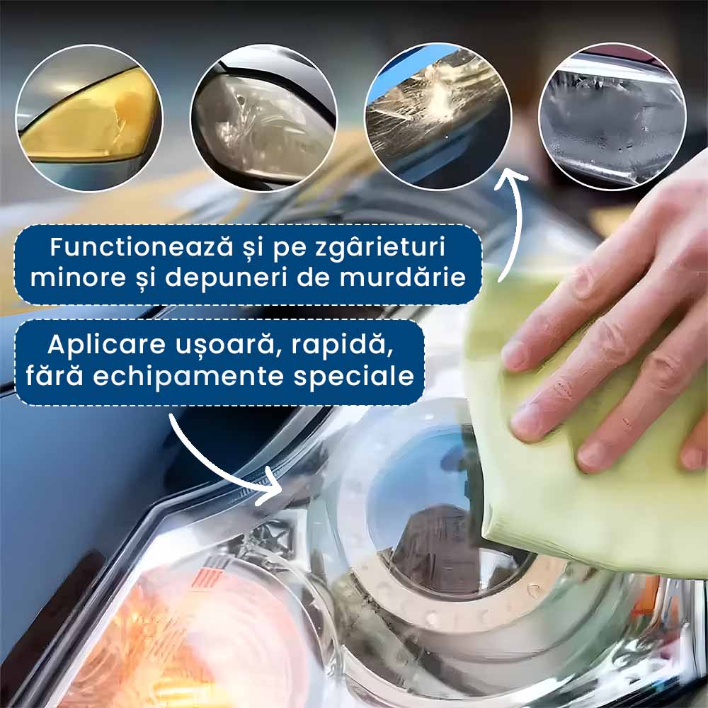 FariClean Pro – Soluție Lichidă pentru Recondiționarea Farurilor