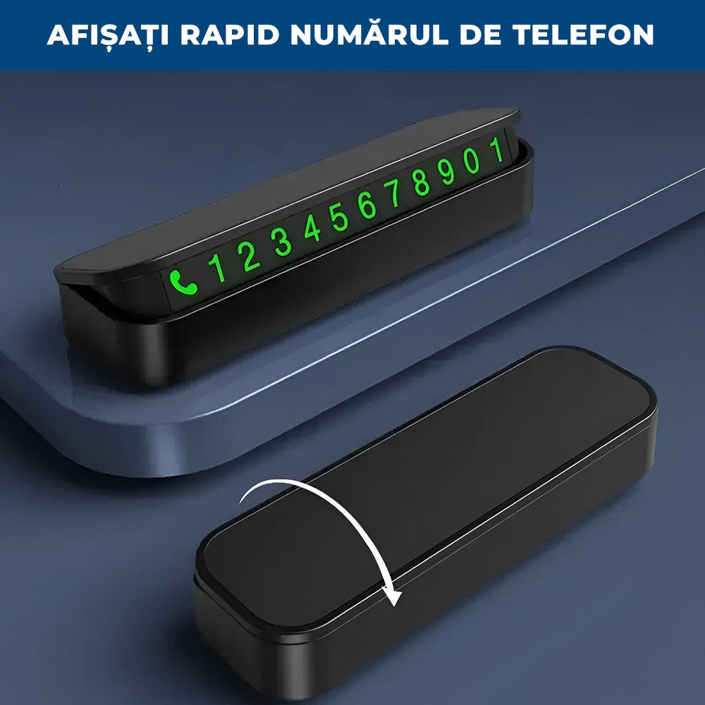 1+1 GRATIS: TelePark - Suport Număr Telefon pentru Parcare Temporară