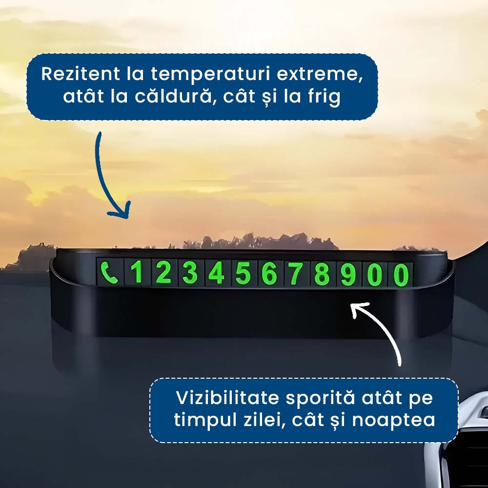 1+1 GRATIS: TelePark - Suport Număr Telefon pentru Parcare Temporară
