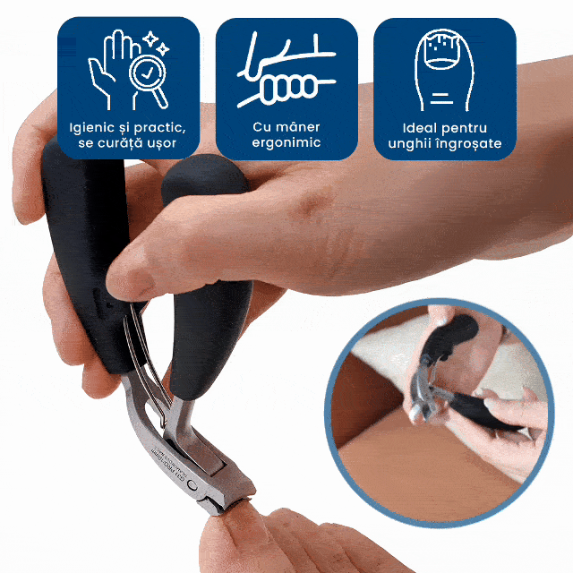 Clipro Max – Unghiera Profesională pentru Unghii Groase și Tăiere Fără Efort