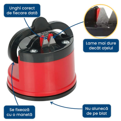 Ascutix Pro – Ascuțitor de Cuțite cu Ventuză, Tăiș ca Nou în Câteva Secunde